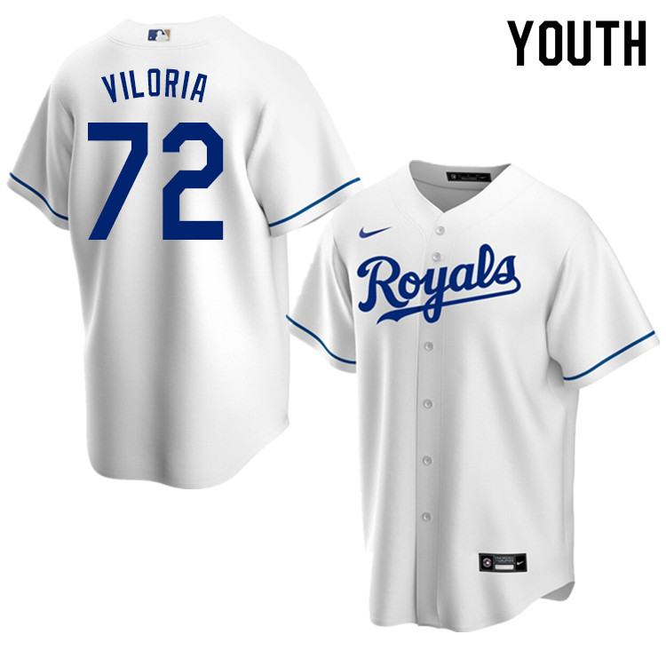 Nike Youth #72 Meibrys Viloria Kansas City Royals Baseball Jerseys Sale-White